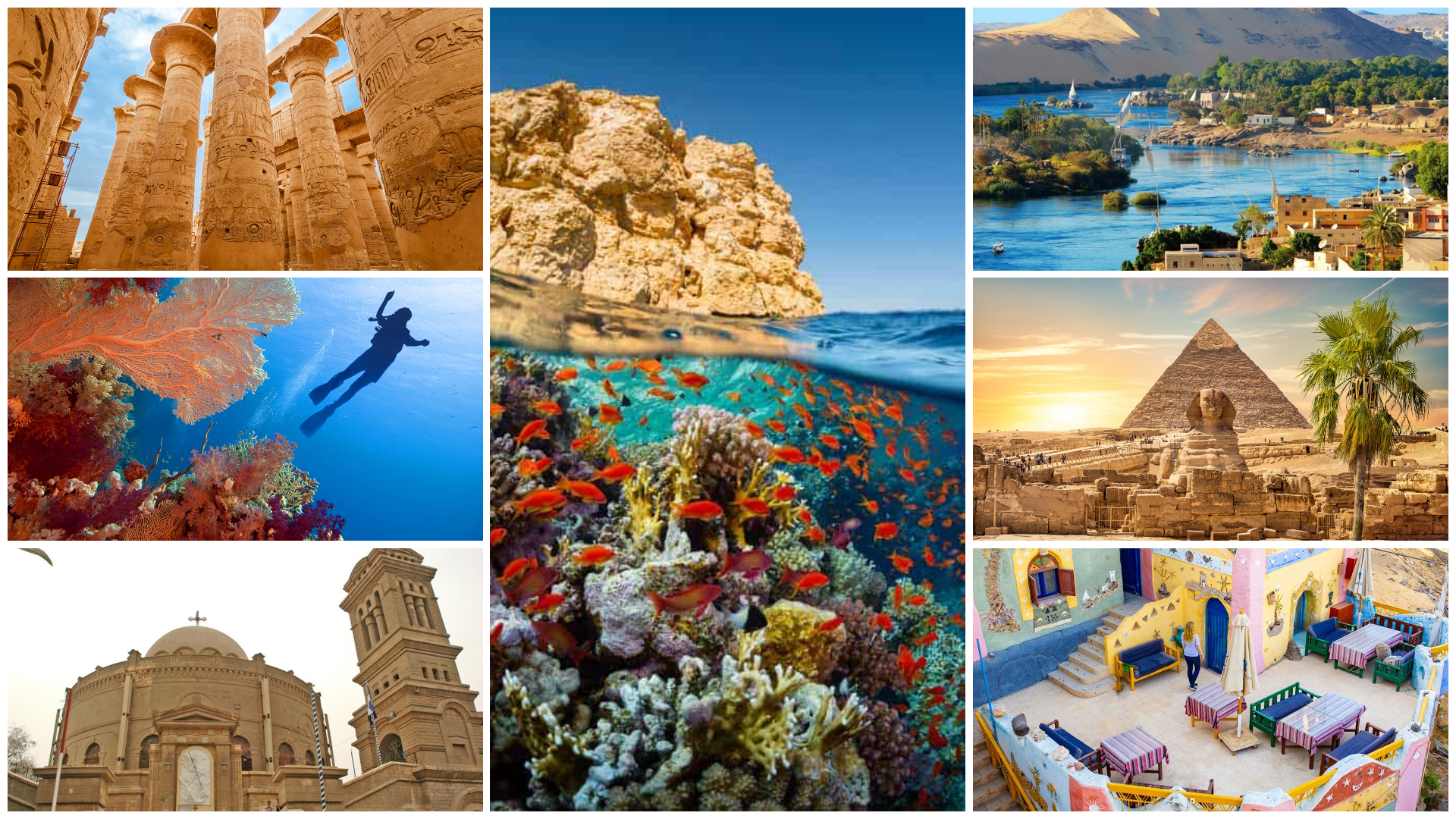 Nile Cruise Aswan, Luxor& Hurghada by train & A ve